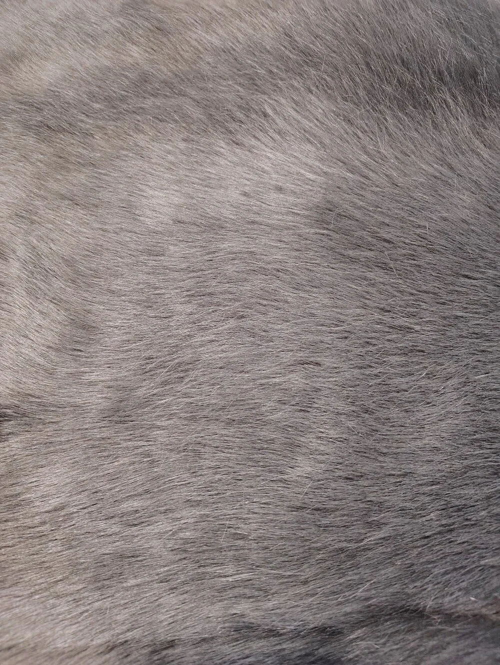 Luxury Faux Fur Bedspread in Charcoal Gray -  BRAND-Restorational Hardware.